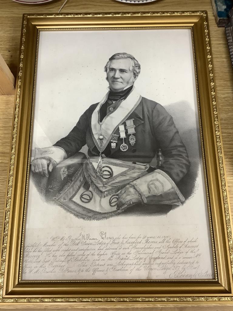 A Masonic portrait of William Plows